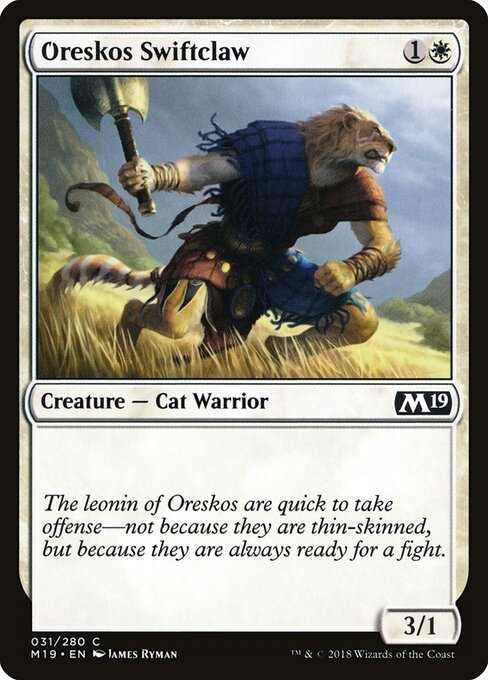 Oreskos Swiftclaw – Core 2019 (M19-31) Magic: The Gathering card