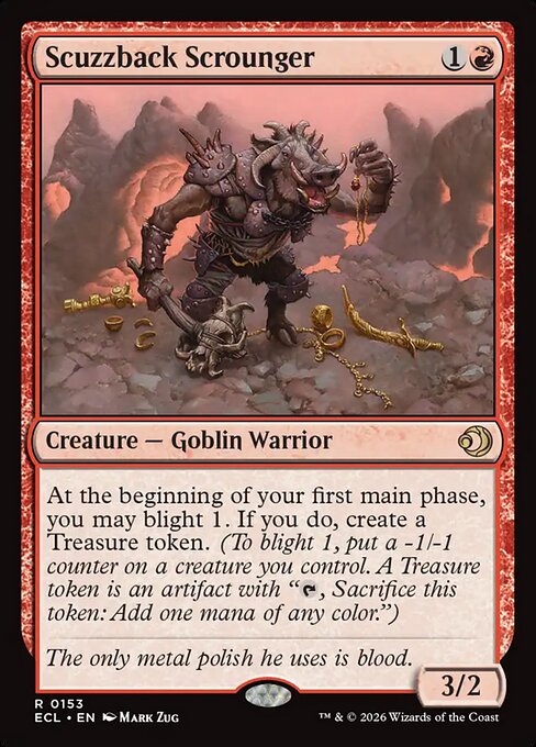 Scuzzback Scrounger – Lorwyn Eclipsed (ECL-153) Magic: The Gathering card