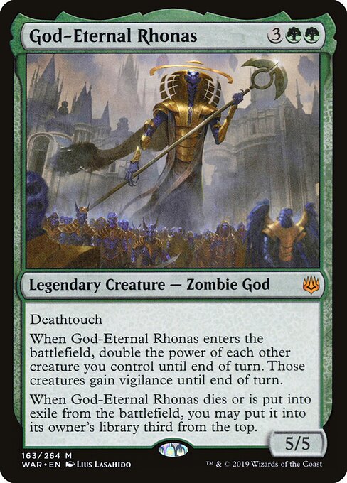 God-Eternal Rhonas – War of the Spark (WAR-163) Magic: The Gathering card
