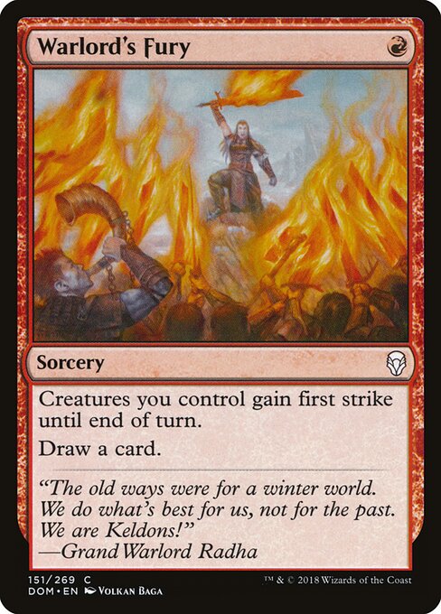 Warlord's Fury – Dominaria (DOM-151) Magic: The Gathering card | LC-REM-20260804-15909424693580-0ebd63cf-7e8c-4c8d-844d-98535d5f3039 Imagen principal del producto