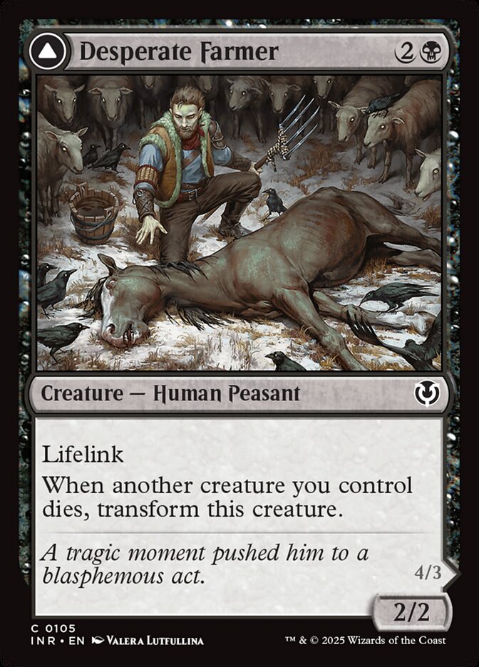Desperate Farmer // Depraved Harvester - Innistrad Remastered (Common) [INR-105] Hoofdafbeelding