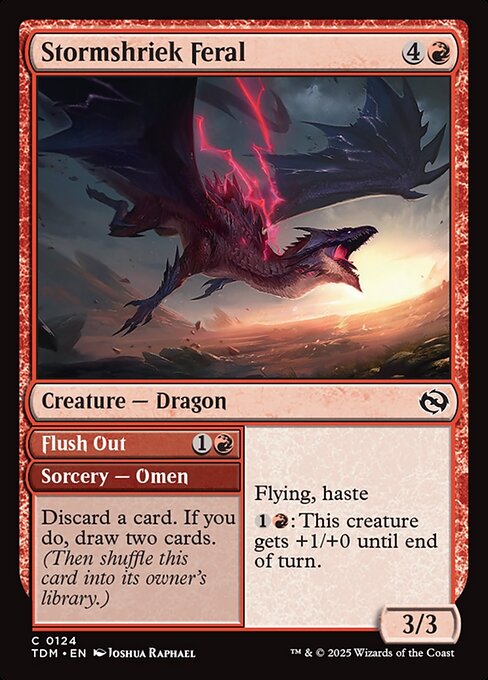Stormshriek Feral // Flush Out – Tarkir: Dragonstorm (TDM-124) Magic: The Gathering card