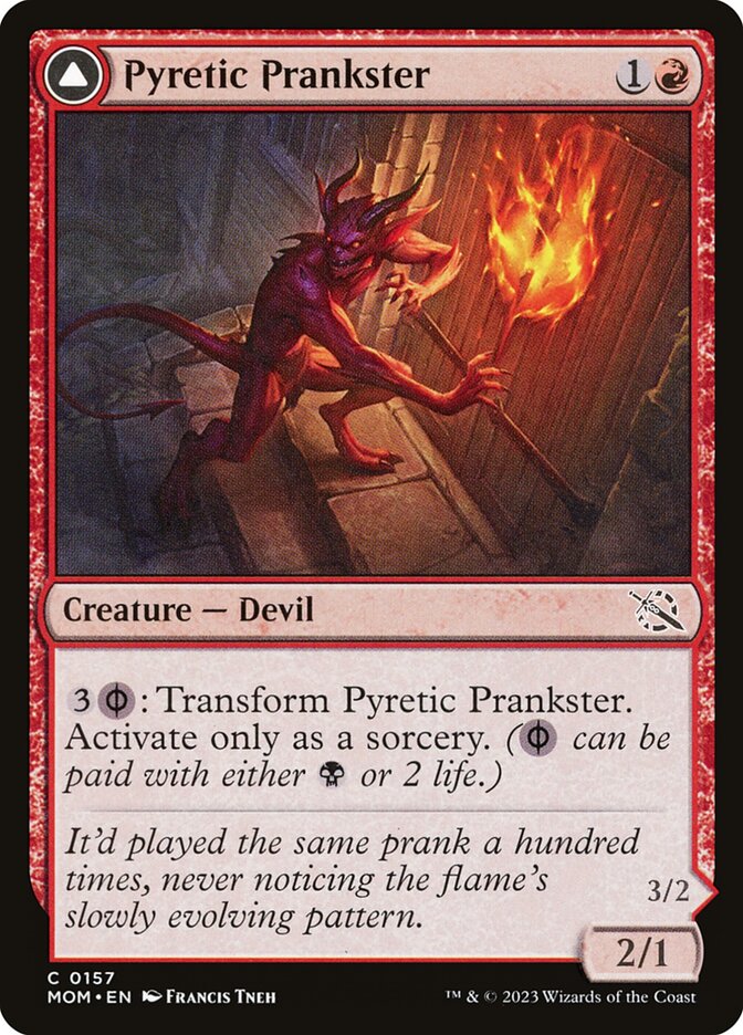 Pyretic Prankster // Glistening Goremonger - March of the Machine (Common) [MOM-157] Main image