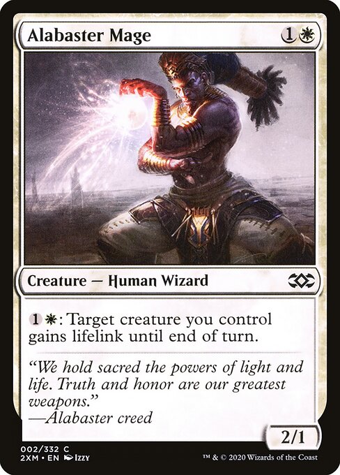 Alabaster Mage – Double Masters (2XM-2) Magic: The Gathering card Imagen principal del producto