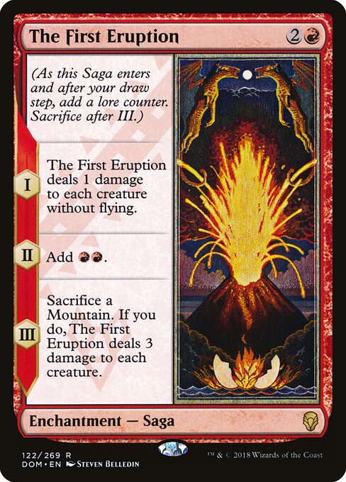 The First Eruption – Dominaria (DOM-122) Magic: The Gathering card | LC-REM-20260804-15339681579340-0efc241f-64b5-4e28-b14a-b3f19ca6e7b5