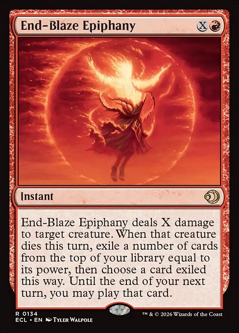 End-Blaze Epiphany – Lorwyn Eclipsed (ECL-134) Magic: The Gathering card