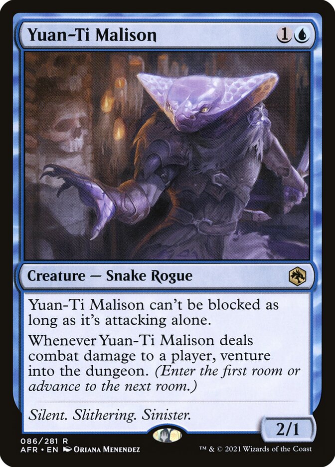 Magic-kaart Yuan-Ti Malison AFR-86 uit Adventures in the Forgotten Realms (Rare)