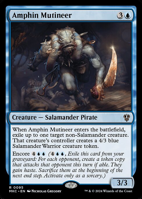 Amphin Mutineer – Murders at Karlov Manor Commander (MKC-95) Magic: The Gathering card