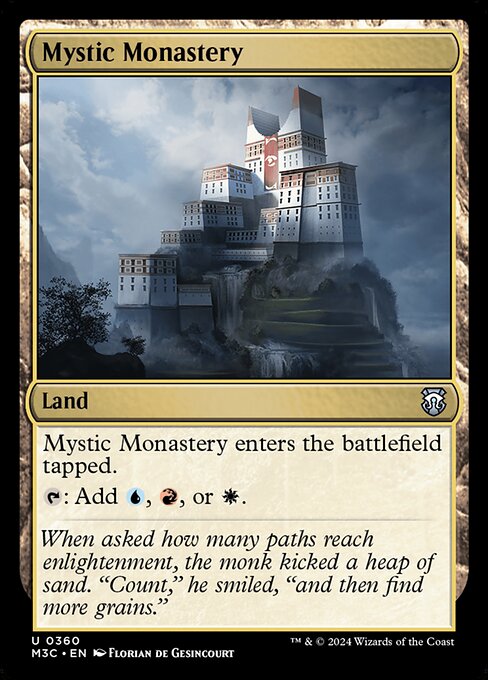 Mystic Monastery – Commander: Modern Horizons 3 (M3C-360) Magic: The Gathering card