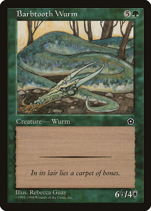 Barbtooth Wurm – Portal Second Age (P02-122) Magic: The Gathering card | LC-REM-20260804-15151682257228-0f627db9-c63e-4353-94f4-3e28db7b222a Main image