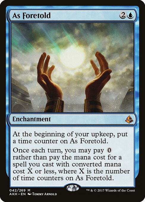 As Foretold – Amonkhet (AKH-42) Magic: The Gathering card Hauptbild
