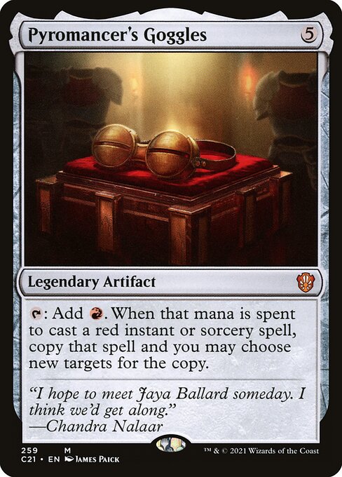 Pyromancer's Goggles – Commander: Strixhaven (C21-259) Magic: The Gathering card
