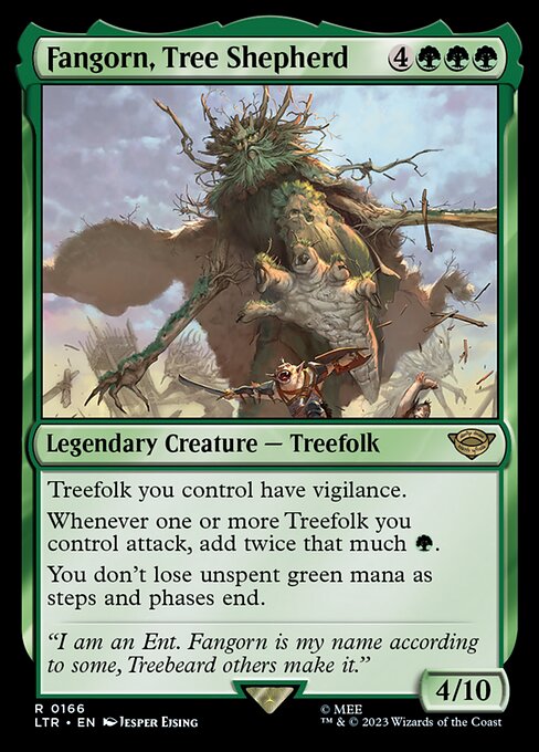 Fangorn, Tree Shepherd – The Lord of the Rings: Tales of Middle-earth (LTR-166) Magic: The Gathering card
