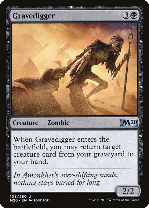 Gravedigger – Core Set 2020 (M20-103) Magic: The Gathering card | LC-REM-20260804-15361524564300-0fb714a0-e61b-4ccf-8de6-3a6bf87c8315