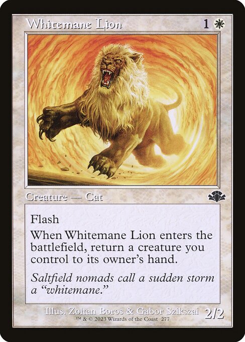 Whitemane Lion – Dominaria Remastered (DMR-277) Magic: The Gathering card | LC-REM-20260804-15151010120012-0fbe919e-13c8-44de-a778-8e6ce0b16a58