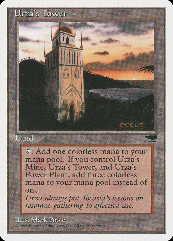 Magic-kaart Urza's Tower CHR-116d uit Chronicles (Common) Hauptbild