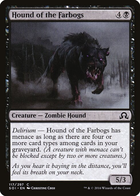 Hound of the Farbogs – Shadows over Innistrad (SOI-117) Magic: The Gathering card