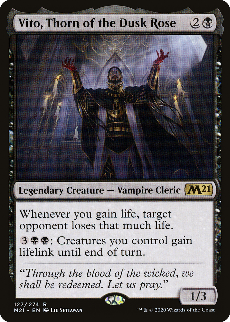 Vito, Thorn of the Dusk Rose – Core 2021 127 – Magic: The Gathering single card Main image