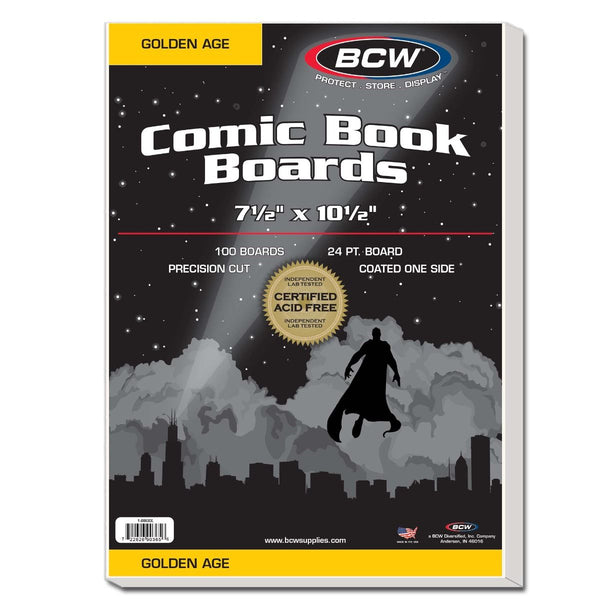 Golden Comic Book Boards 24 pt. (100x)