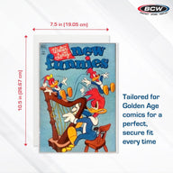 BCW backer board achter een stripboek in een Golden Age bag - 0722626032608