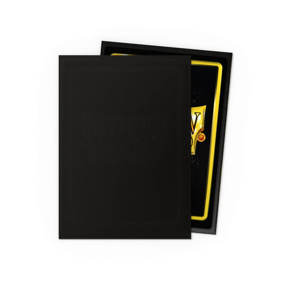Dragon Shield Matte Jet sleeve met kaart erin, achterkant van de sleeve