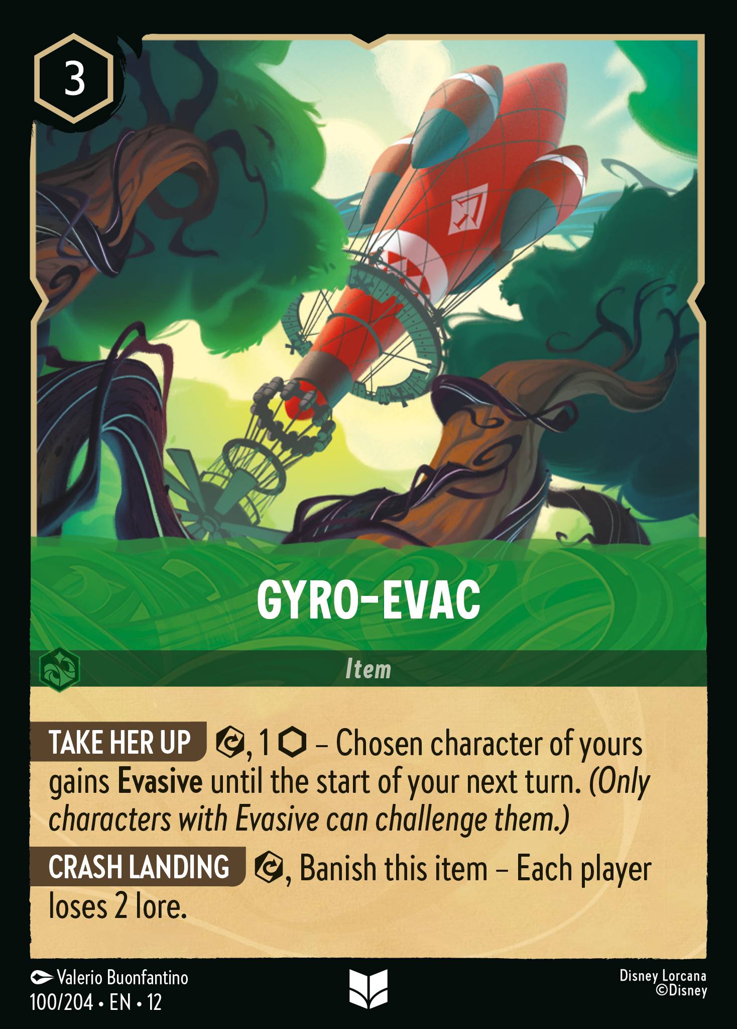 Gyro-Evac — Wilds Unknown (12WIL-100) Disney Lorcana card Imagen principal del producto