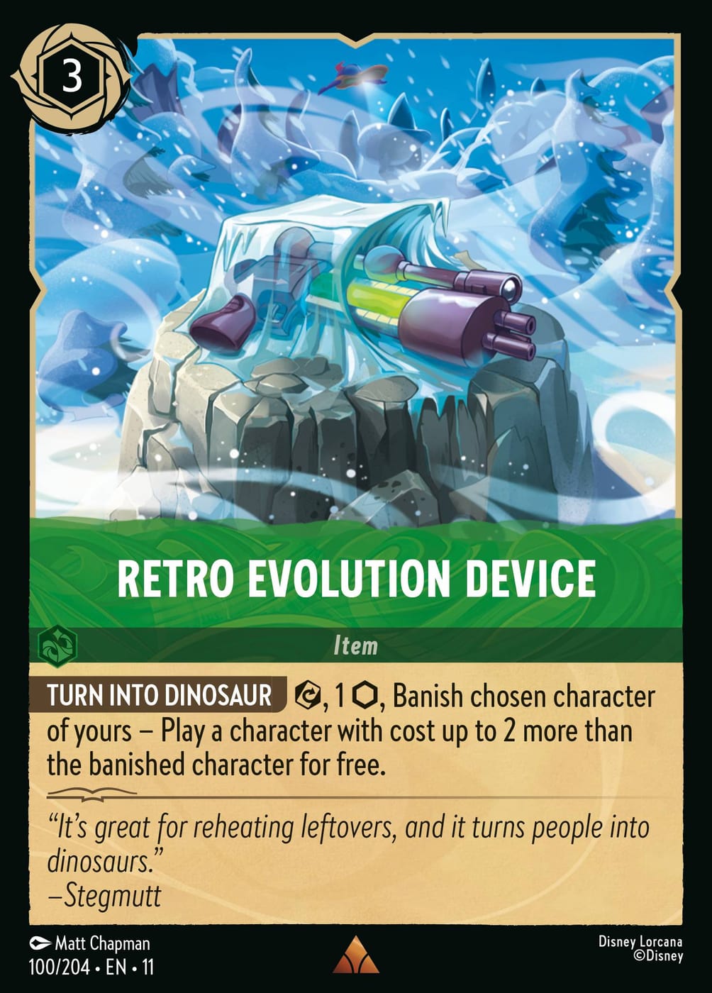 Retro Evolution Device — Winterspell (11WSP-100) Disney Lorcana card | Lichcards Imagen principal del producto