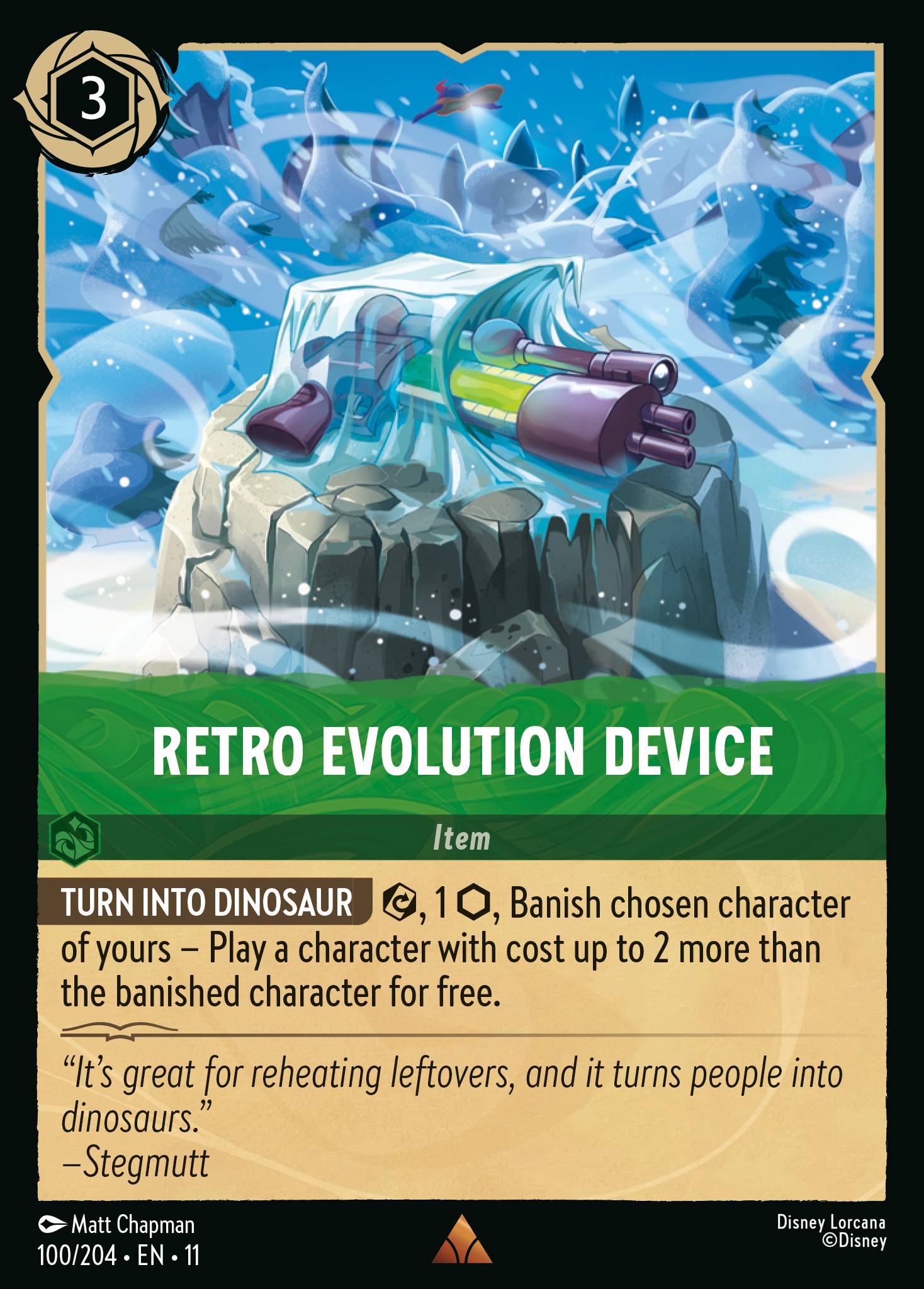 Retro Evolution Device — Winterspell (11WSP-100) Disney Lorcana card