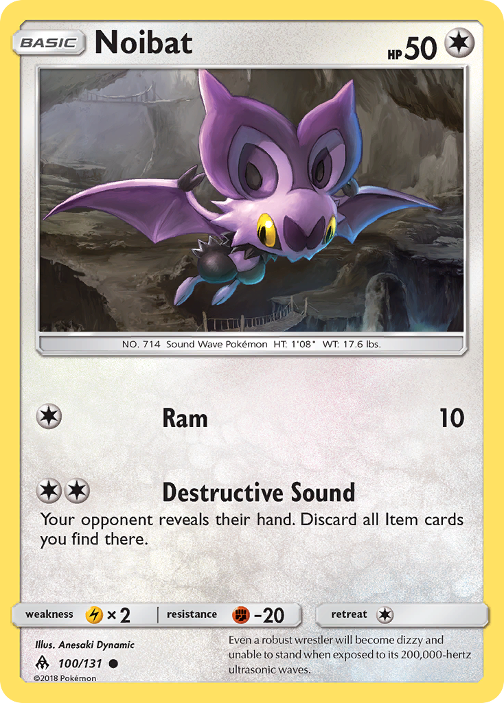 Noibat – Forbidden Light 100 – Pokémon TCG single card Image principale du produit