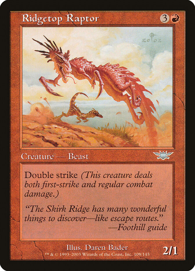 Magic-kaart Ridgetop Raptor LGN-108 uit Legions (Uncommon)