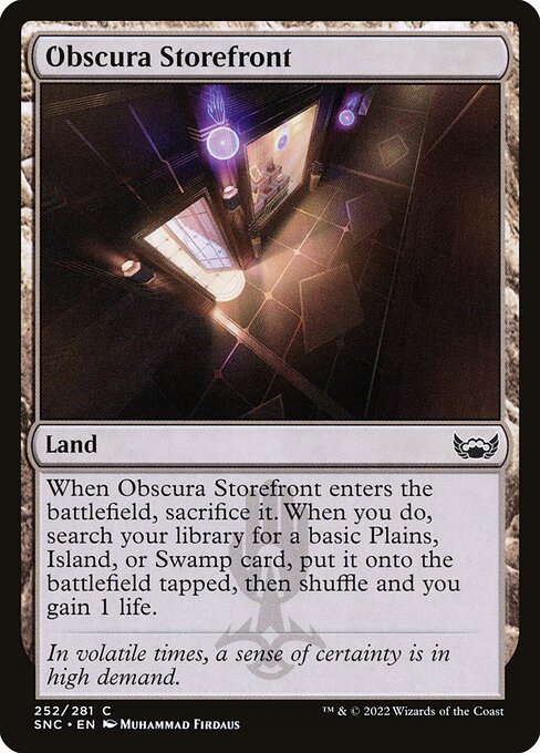 Obscura Storefront – Streets of New Capenna (SNC-252) Magic: The Gathering card