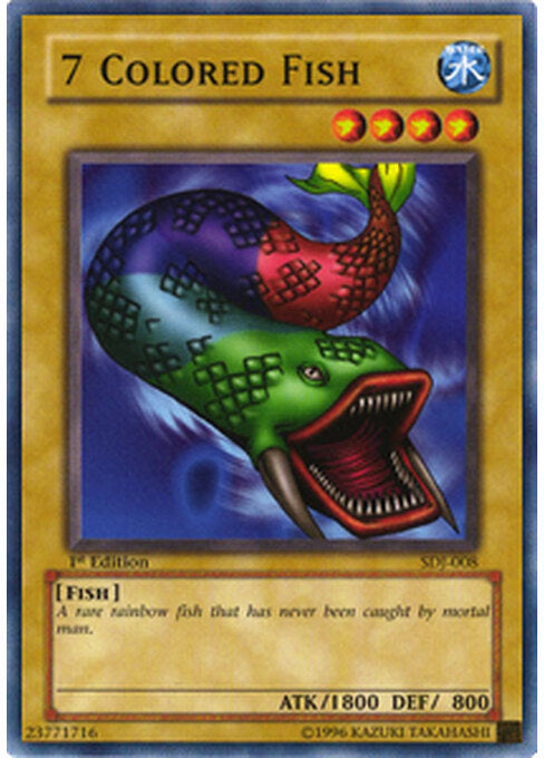7 Colored Fish — Starter Deck: Joey (SDJ-008) Yu-Gi-Oh! card Immagine principale del prodotto
