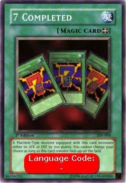 7 Completed (V.2 - Common) - Pharaoh's Servant (Common) [PSV-004] Imagen principal del producto