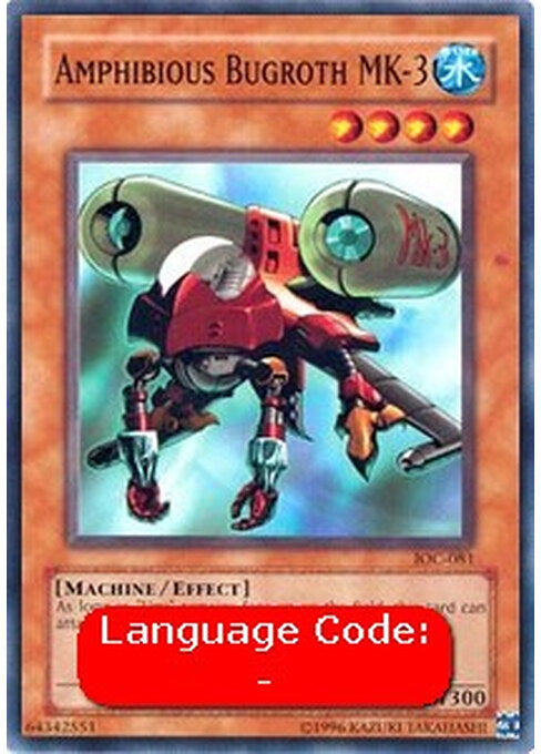 Amphibious Bugroth MK-3 — Invasion of Chaos (IOC-081) Yu-Gi-Oh! card Image principale du produit