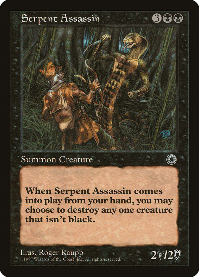 Magic-kaart Serpent Assassin POR-108 uit Portal (Rare) Imagen principal del producto