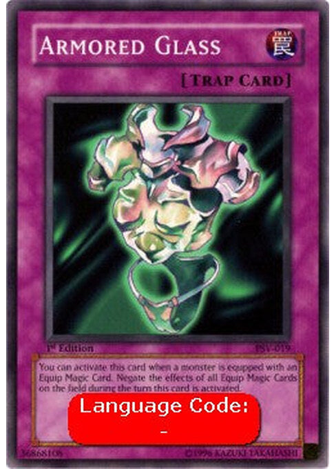 Armored Glass — Pharaoh's Servant (PSV-019) Yu-Gi-Oh! card Immagine principale del prodotto