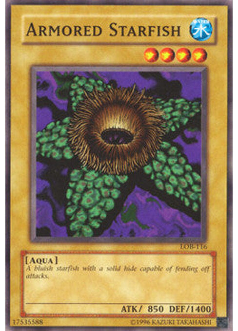 Armored Starfish — Legend of Blue Eyes White Dragon (LOB-116) Yu-Gi-Oh! card Immagine principale del prodotto