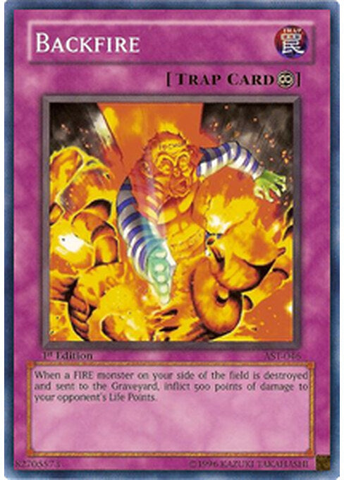 Backfire — Ancient Sanctuary (AST-046) Yu-Gi-Oh! card Hoofdafbeelding