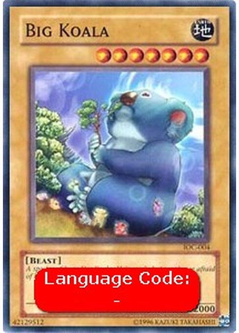 Big Koala — Invasion of Chaos (IOC-004) Yu-Gi-Oh! card Hauptbild