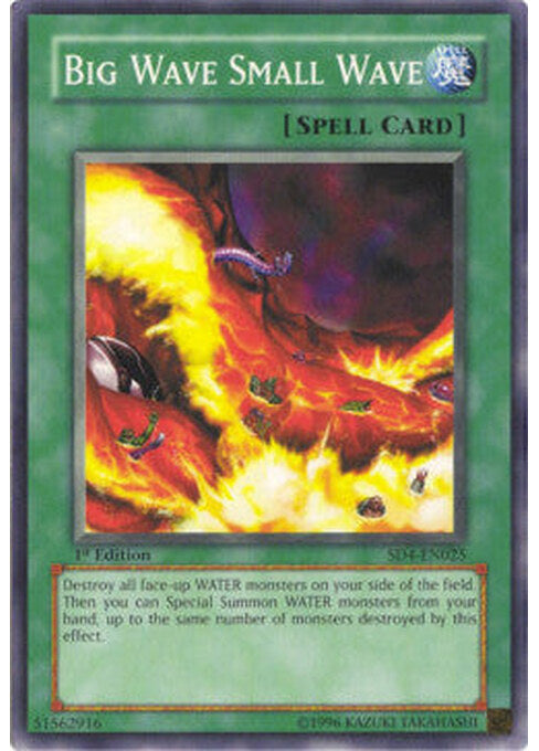 Big Wave Small Wave — Structure Deck: Fury From The Deep (SD4-025) Yu-Gi-Oh! card Hauptbild
