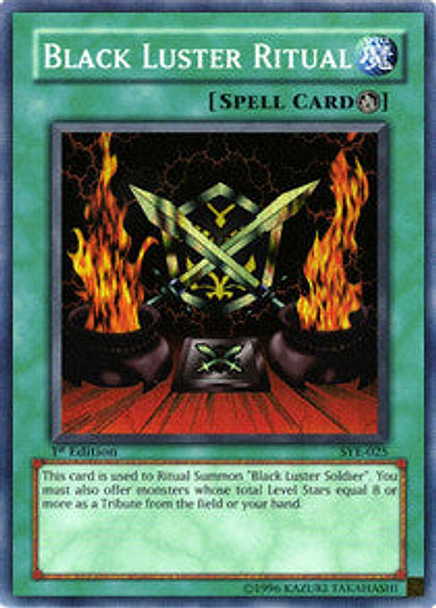 Black Luster Ritual — Starter Deck: Yugi Evolution (SYE-025) Yu-Gi-Oh! card Immagine principale del prodotto