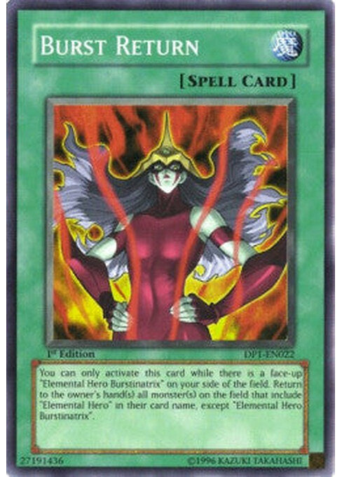 Burst Return — Duelist Pack: Jaden Yuki (DP1-022) Yu-Gi-Oh! card Immagine principale del prodotto