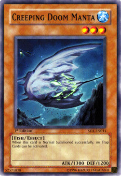 Creeping Doom Manta - Structure Deck: Fury From The Deep (Common) [SD4-014] Imagen principal del producto