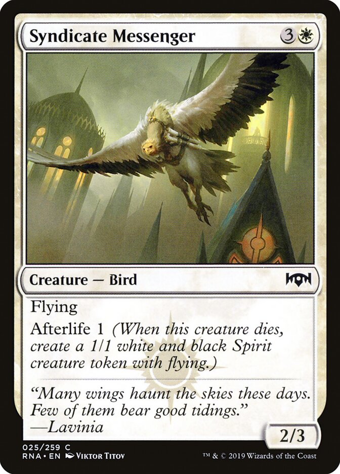 Syndicate Messenger - Ravnica Allegiance (Common) [RNA-25] Hauptbild