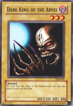 Dark King of the Abyss (V.2 - Common) - Legend of Blue Eyes White Dragon (Common) [LOB-020] Hoofdafbeelding