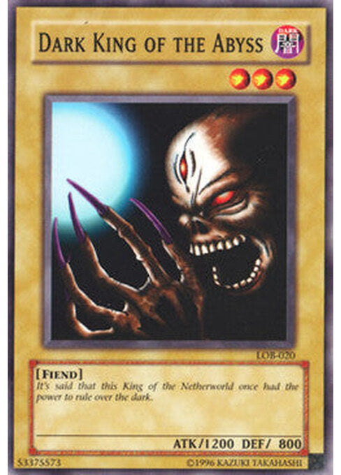 Dark King of the Abyss — Legend of Blue Eyes White Dragon (LOB-020) Yu-Gi-Oh! card Hauptbild