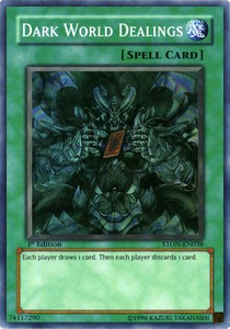 Dark World Dealings (V.1 - Super Rare) - Strike of Neos (Super Rare) [STON-038] Hover Image