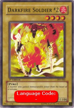 Darkfire Soldier #2 (V.2 - Common) - Pharaoh's Servant (Common) [PSV-045] Main image