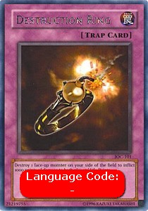 Destruction Ring (V.1 - Rare) - Invasion of Chaos (Rare) [IOC-101] Hover Image