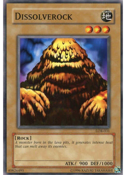Dissolverock — Legend of Blue Eyes White Dragon (LOB-031) Yu-Gi-Oh! card Hoofdafbeelding